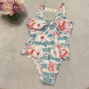 NWT WALKONBEACH Size S One Piece Swimsuit